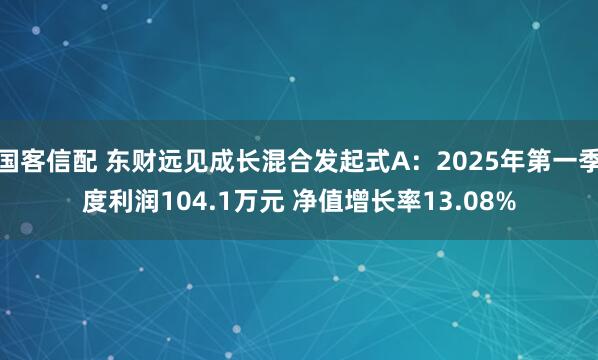 国客信配 东财远见成长混合发起式A：2025年第一季度利润104.1万元 净值增长率13.08%